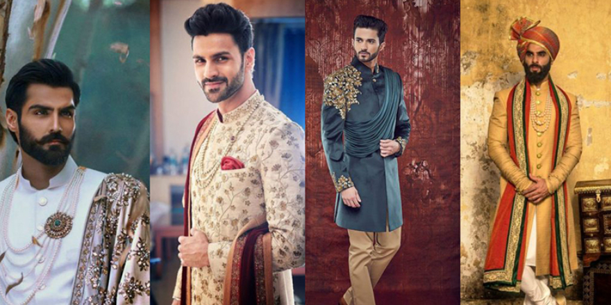 Couple Wedding Outfit Ideas | Colour Coordinated | Coordinated Outfit |  Green color combination dresses, Groom outfit, Indian groom dress